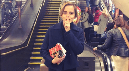 Emma Watson ukryła książki w londyńskim metrze